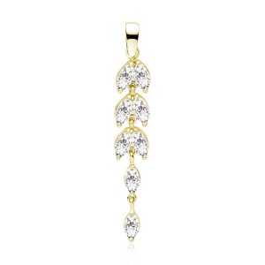 Pandantiv argint placat cu aur galben cu pietre DiAmanti Z2063CG_W-DIA (Argint 925‰ 1,7 g.) Pandantiv argint placat cu aur galben cu pietre DiAmanti Z2063CG_W-DIA (Argint 925‰ 1,7 g.)
